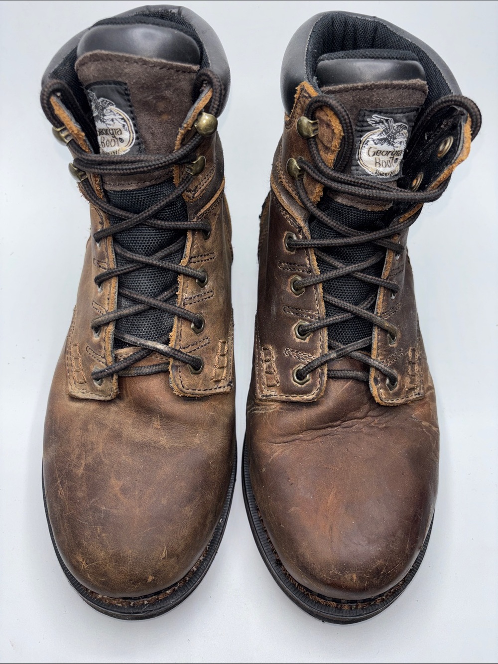 Georgia Boot Men’s Size 10.5M Brown Leather 6" Waterproof Lace-Up Work Boot
